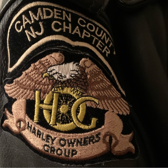 Rare Find VTG Harley Davidson Hand-Painted Insulated Leather Jacket, Size 48R - Picture 7 of 16